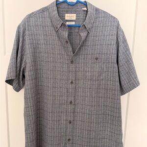 Weatherproof Men's Charcoal Plaid Button-Down Shirt